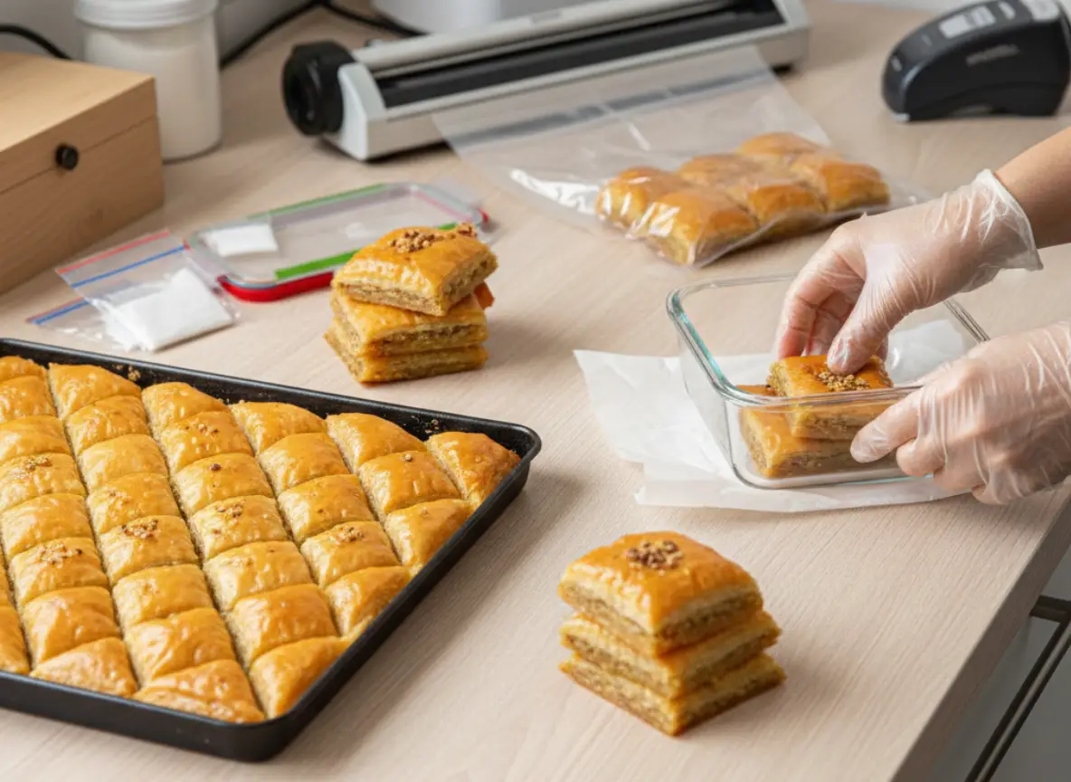 Pişmiş Şerbetsiz Baklava Nasıl Saklanır?
